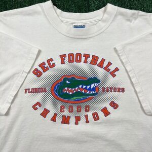 Vintage Florida Gators University UF SEC Champions T-Shirt Mens 2XL White 2000